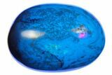 Tumbled Indonesian Blue Amber (1 1/4" Size) - Fluorescent - Photo 6